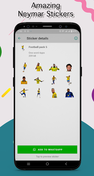 Neymar Stickers for WhatsApp Screenshot 3