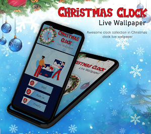 Christmas Clock Live Wallpaper Screenshot 1