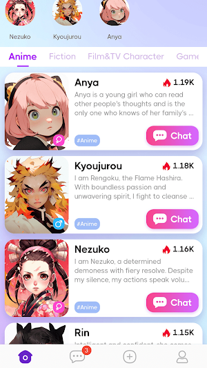 AI Persona World: Chat Friends Screenshot 0