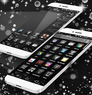 Black Theme Launcher screenshot 1