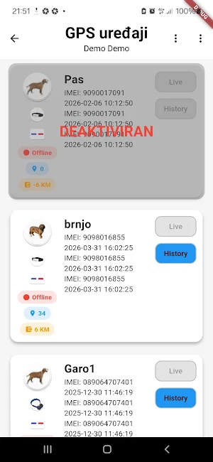 GPS Dogs Tracking Screenshot 2