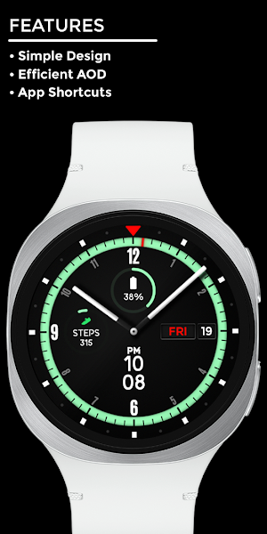 Night 19A - Analog Watch Face Screenshot 1