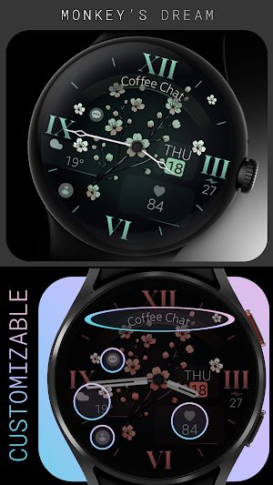 Classic Flowers watch face Screenshot 0