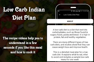 Indian Diet Plan with Low Carbs Screenshot 0