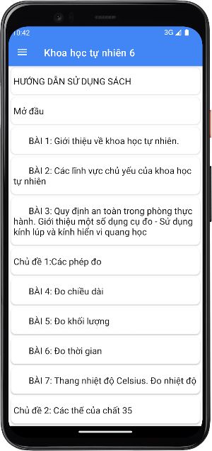 Khoa học tự nhiên Lớp6 Screenshot 3
