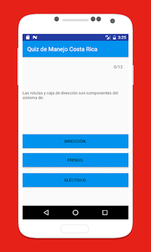 Quiz de Manejo Costa Rica (COS Screenshot 1