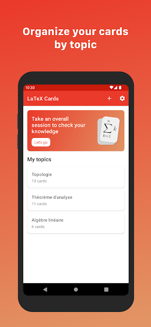 LaTeX Cards Screenshot 1