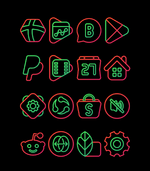 Nambula Watermelon - Lines Icon Pack Screenshot 1