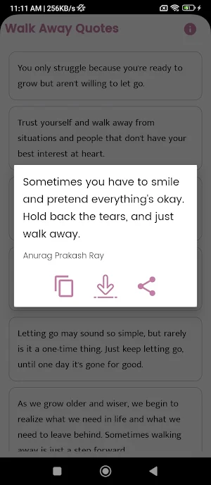 Walk Away Quotes and Sayings Screenshot 3