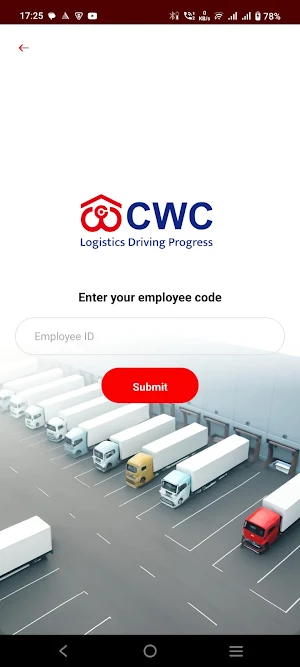 CWC - Attendance Application Screenshot 1