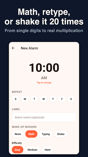 Alarm Clock with Math Missions Screenshot 1