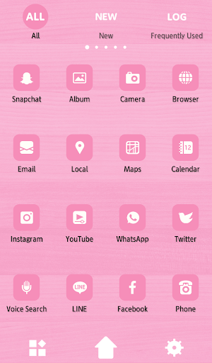 Cute Wallpaper Pink Wood Grain Theme Screenshot 2