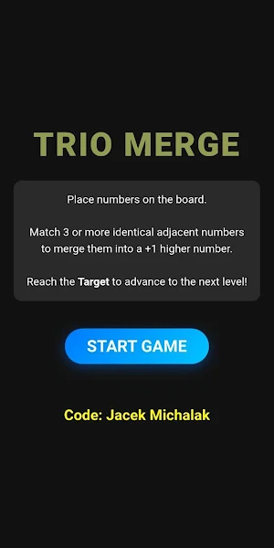 Trio Merge - reach the target! Screenshot 0