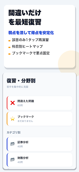 証券アナリスト第1次試験 合格ドリル Screenshot 3