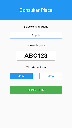 Pico y Placa Colombia Screenshot 2