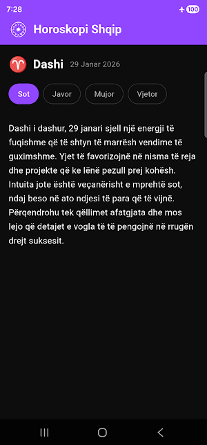 Horoskopi Shqip Screenshot 1