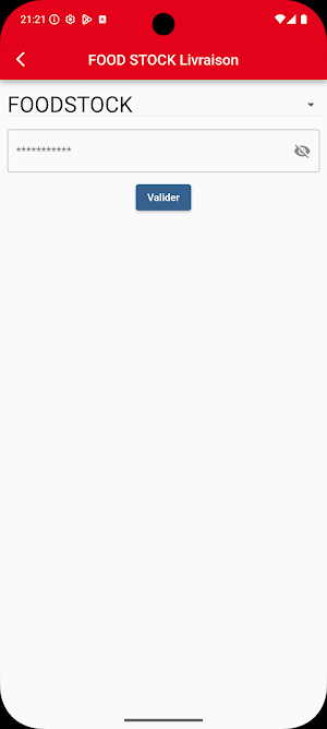 FOOD STOCK Livraison Screenshot 1