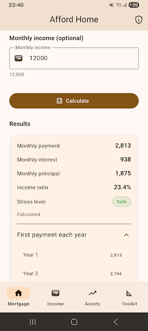 Can I Afford It – Home Screenshot 1