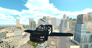 Flying Police Car Simulator Screenshot 2