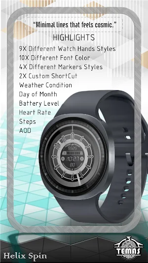 Helix Spin Watch Face Screenshot 0