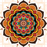 Mandala Paint: Color by Number