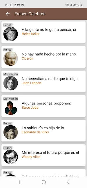 Frases Celebres Screenshot 2