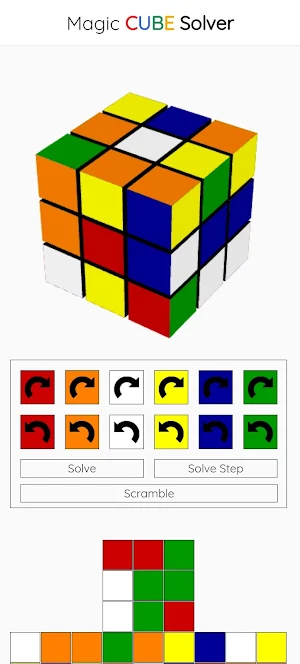 Magic Rubik's 3D Cube Solver Screenshot 3