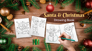 Santa & Christmas Drawing Book Screenshot 0