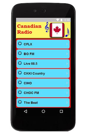 Canadian Radio Stations Screenshot 0