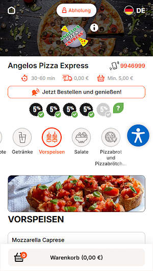 Angelos Pizza Express Güterslo Screenshot 1