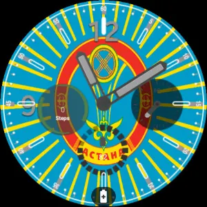 Astana Flag Watchface Screenshot 2