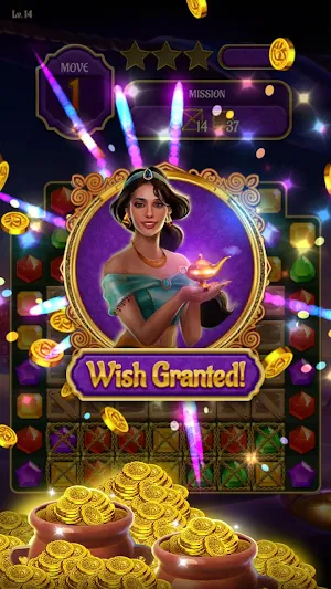 Magic Lamp - Genie & Jewels Match 3 Adventure Screenshot 2