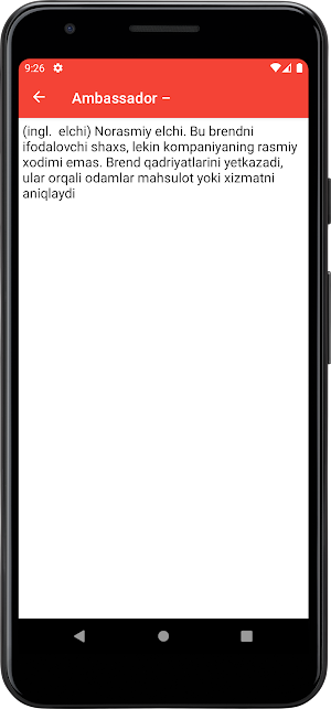 O'zlashma lug'at Screenshot 1