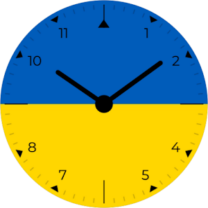Ukraine Analog Watch Face Screenshot 3