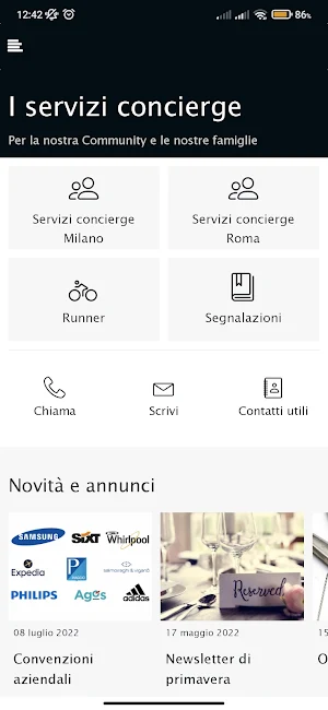 Chiomenti Concierge Screenshot 2