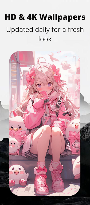 Cute Anime Girl Wallpaper Screenshot 3