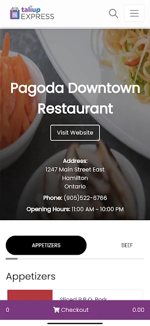 Pagoda Downtown Restaurant Screenshot 1
