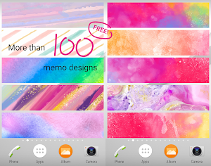 Sticky Memo Notepad *Watercolor* 2 Free Screenshot 3