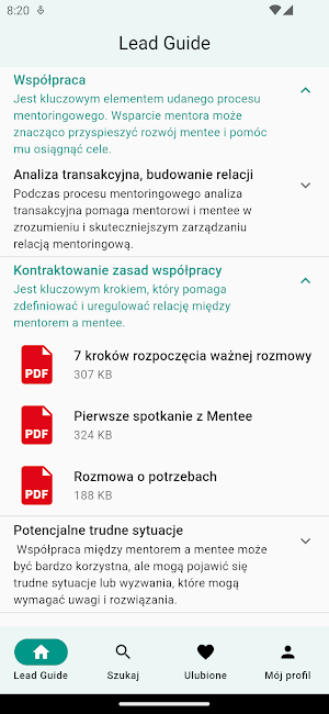 Lead Guide Mobile Screenshot 1