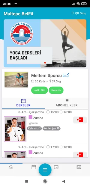 Maltepe BelFit Screenshot 2