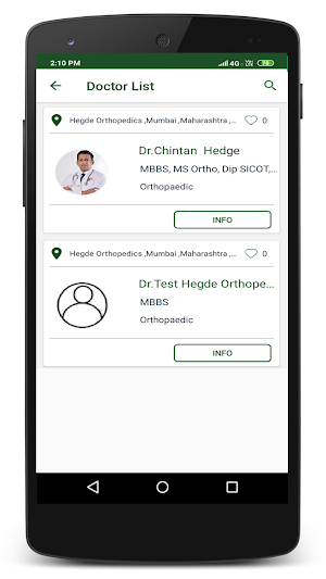 Hegde Orthopedics Screenshot 1