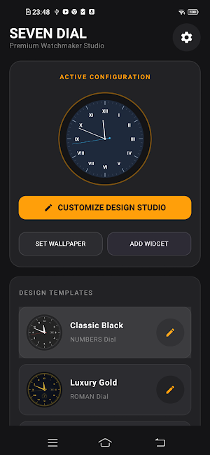 Seven Dial: Analog Clock Screenshot 2