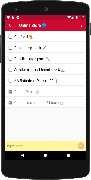 Shopping List - Simple & Easy Screenshot 2