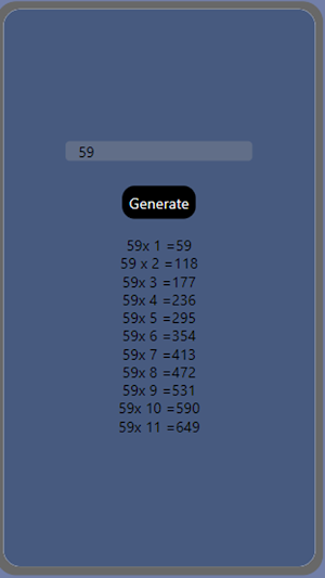 Multiplication Tables by Vanya Screenshot 0