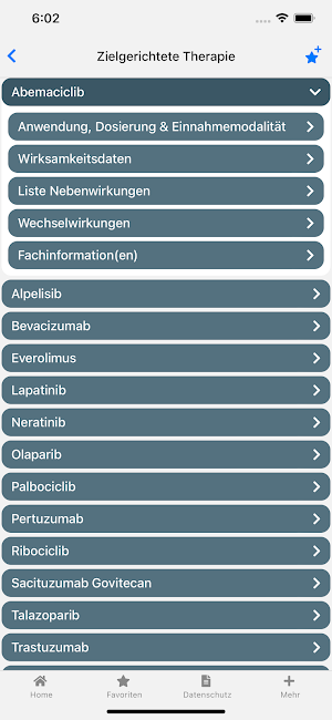 Mammakarzinom onkowissen Screenshot 3