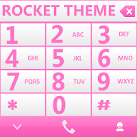 THEME PINK WHITE RocketDial