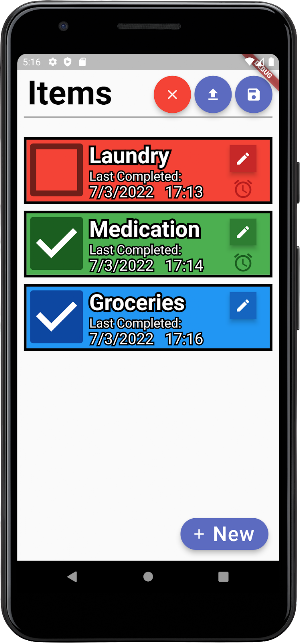 Checklist Tracker Screenshot 1