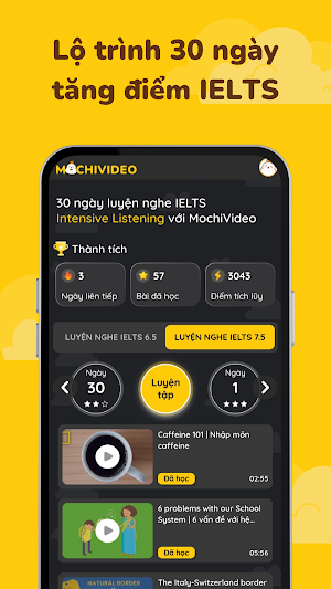 MochiVideo - Luyện nghe IELTS Screenshot 2