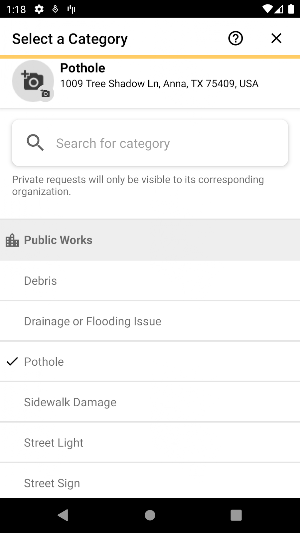 SeeClickFix Anna Screenshot 1