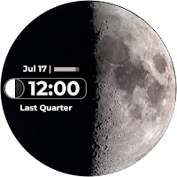 Animated Moon Phase Watch Face
